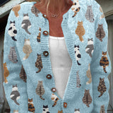 Grace - Cozy Cat Cardigan