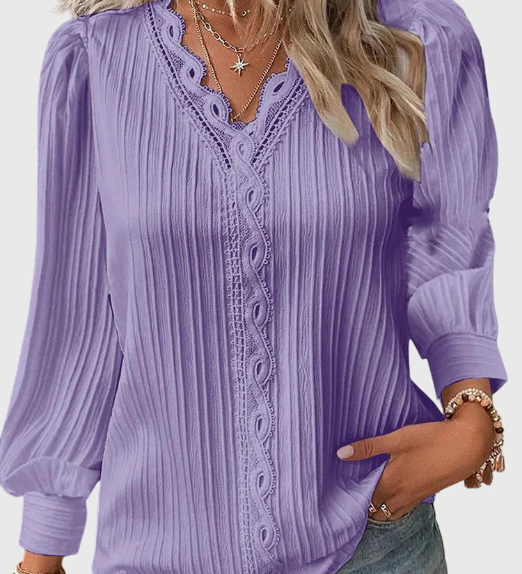 Andrea - Elegant Pullover Blouse