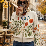 Andrea - Vest with Wildflower Pattern