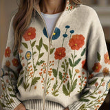 Andrea - Vest with Wildflower Pattern