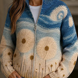 Renate - Vest with Dandelion Pattern