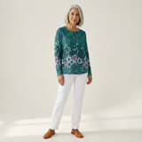 Roos - Sweatshirt with Floral Print