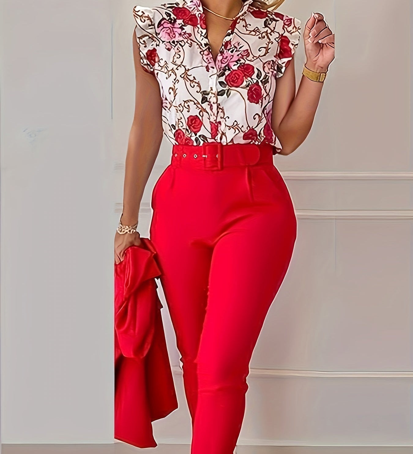 Marie | Elegant Set with Wing Sleeves