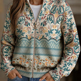 Gisela - Vest with Floral Trim