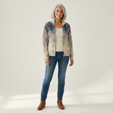 Martina - Vest with Peacock Feather Motif