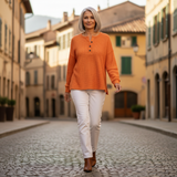 Iris - Soft Waffle Knit Sweater