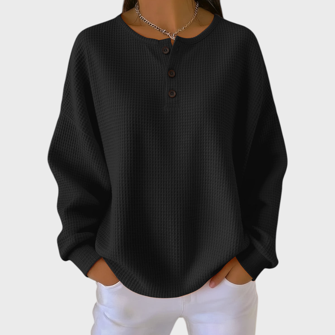 Iris - Soft Waffle Knit Sweater