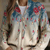Martina - Vest with Peacock Feather Motif