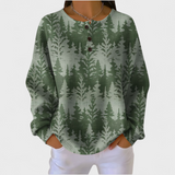Josefien - Sweatshirt with Classic Tree Pattern