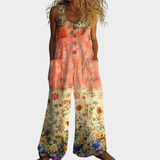 Mechthilde | Flowing Printed Jumpsuit