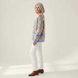 Silke - Cardigan with Colorful Floral Pattern