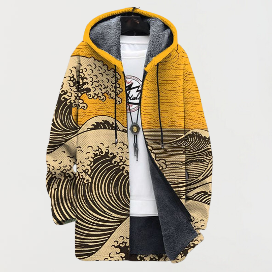 Mathilda – Coat with Wave Pattern