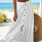 Marie | Flowing Skirt with Buttons