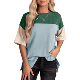 Brynlue - Casual Loose Fit Striped Summer Top