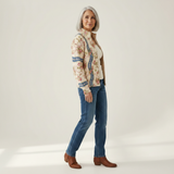 Sabine - Vest with Rose Vine Pattern