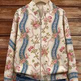 Sabine - Vest with Rose Vine Pattern