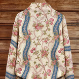 Sabine - Vest with Rose Vine Pattern