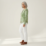 Bettina - Cardigan with Scandinavian Pastel Pattern