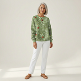 Marloes - Sweater with Christmas Tree Motif