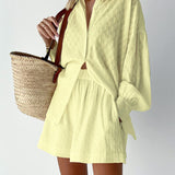 Marlene | Lightweight Blouse and Shorts Set