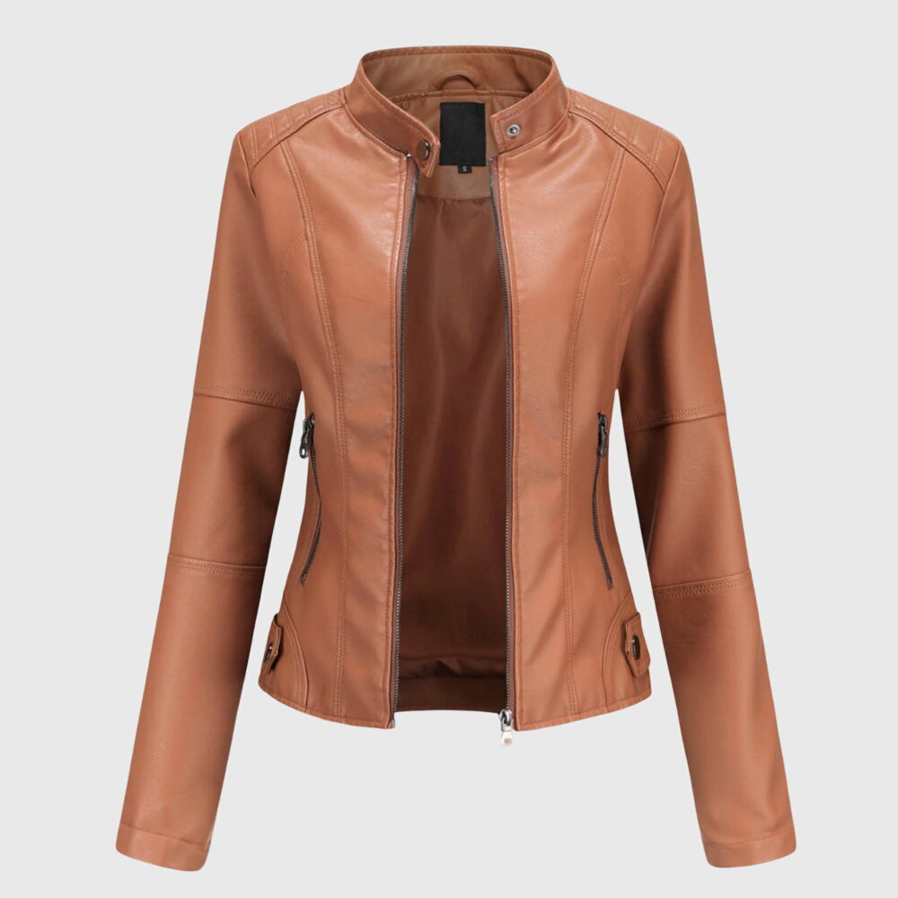 Helene | Elegant Women's Leather Jacket