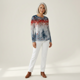Jasmijn - Christmas Sweater with Soft Pine Cone Pattern