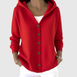 Comfortable Knitted Hoodie Cardigan
