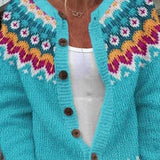Angelika - Cardigan with Norwegian Pattern