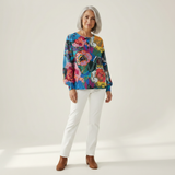 Anouk - Sweater with Large Colorful Flowers