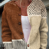 Minimalist Vest with Abstract Dot Print and Buttons