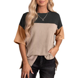 Brynlue - Casual Loose Fit Striped Summer Top
