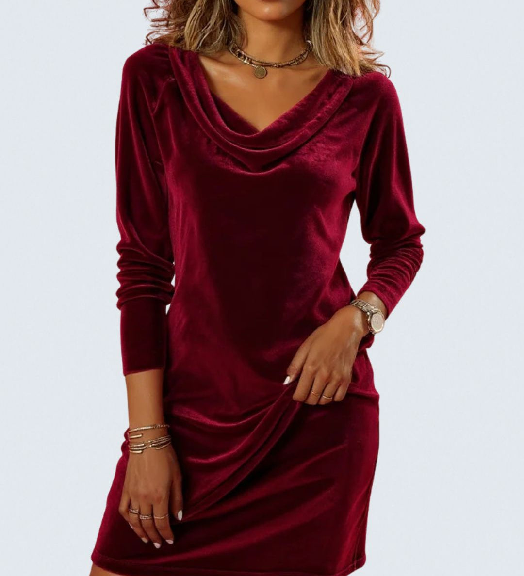 Serena - Loose Fitting Velvet Dress