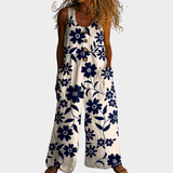 Helga | Flowing Printed Jumpsuit