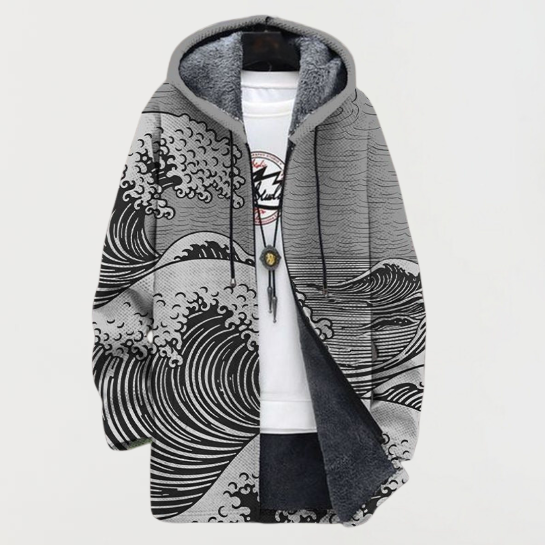 Mathilda – Coat with Wave Pattern