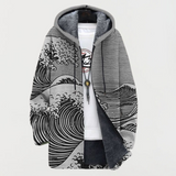 Mathilda – Coat with Wave Pattern