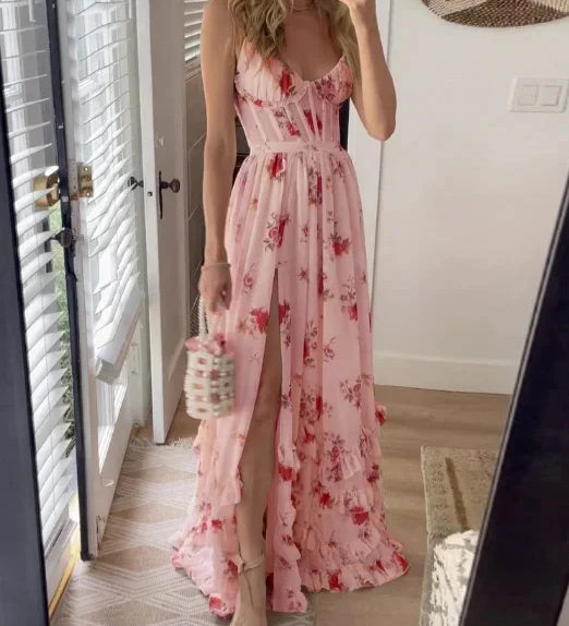 Sonia - Floral Pattern Midi Dress