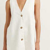 Helene | Sleeveless Set with Buttons