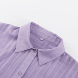 Theresa | Airy Set of Button-Up Blouse and Shorts
