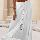 Marie | Flowing Skirt with Buttons