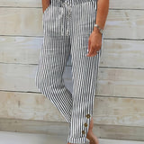 Magdalena | Casual Striped Pants