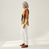 Sanne - Sweater made of structured material with geometric patterns
