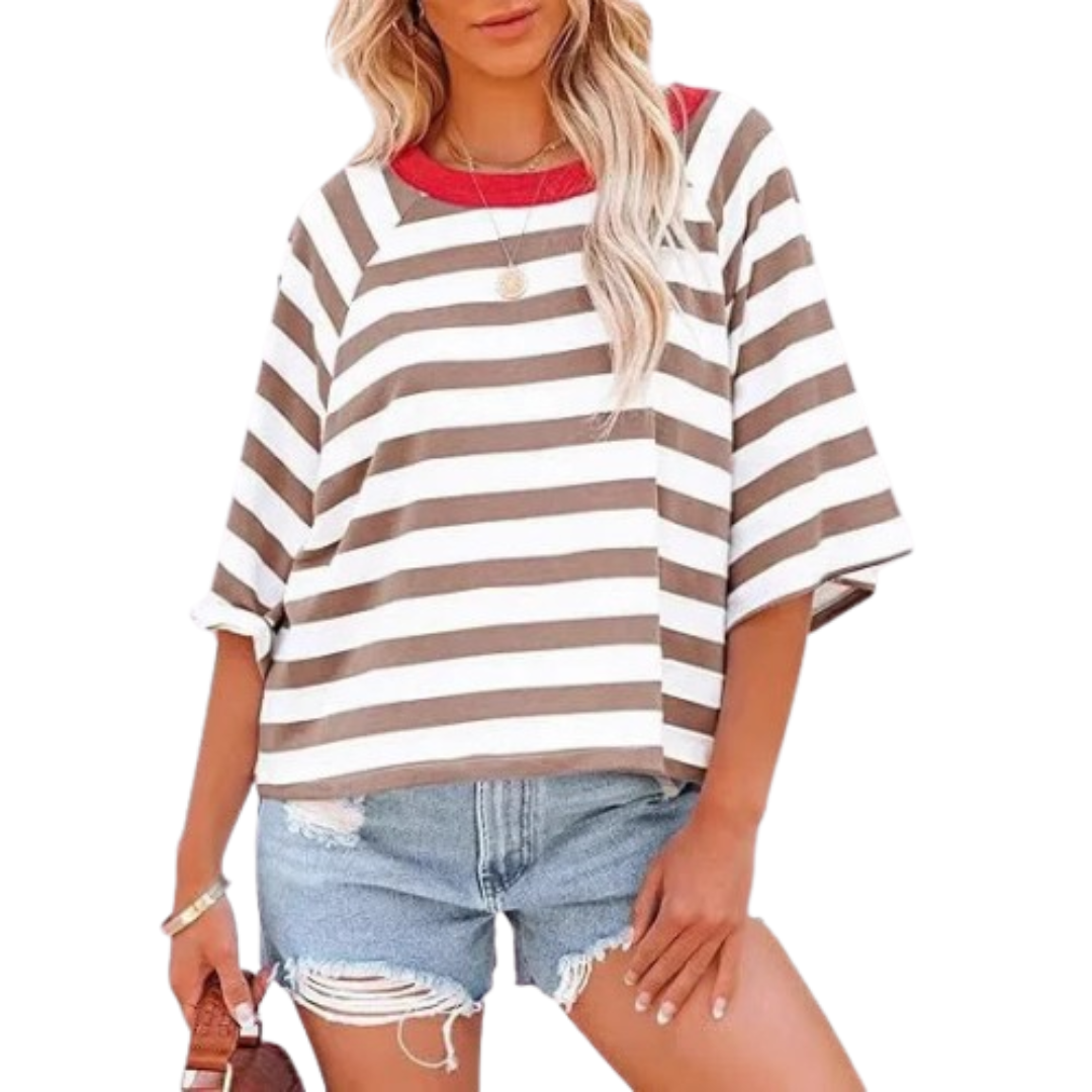 Maosie - Trendy Loose Fit Summer Crewneck Top