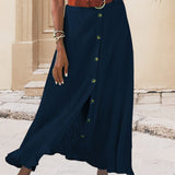 Marie | Flowing Skirt with Buttons