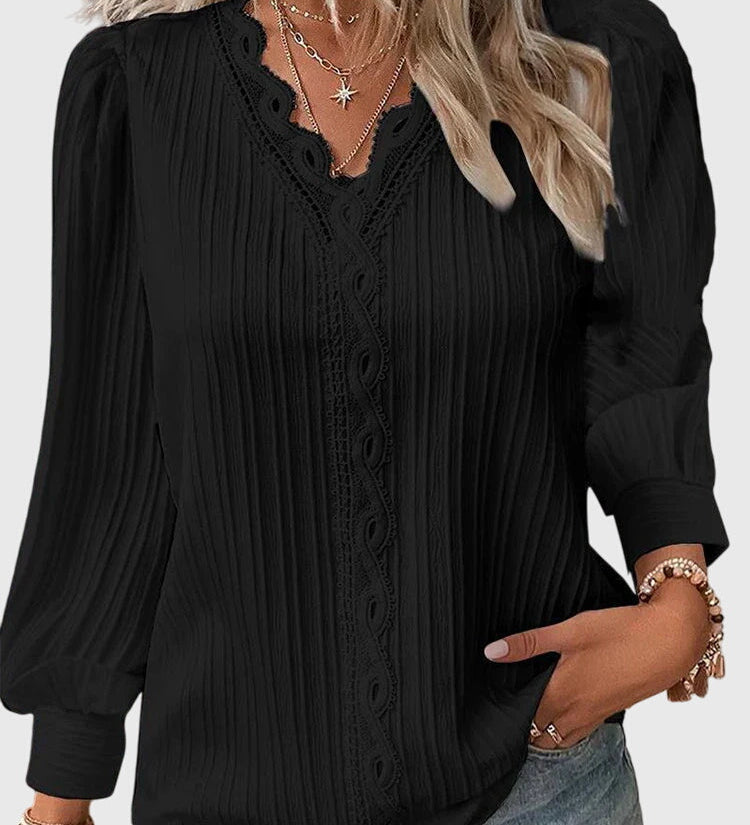 Andrea - Elegant Pullover Blouse