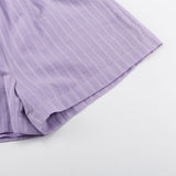 Theresa | Airy Set of Button-Up Blouse and Shorts