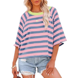 Maosie - Trendy Loose Fit Summer Crewneck Top
