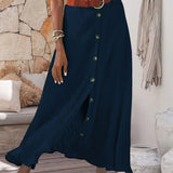 Marie | Flowing Skirt with Buttons