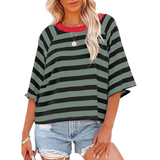 Maosie - Trendy Loose Fit Summer Crewneck Top