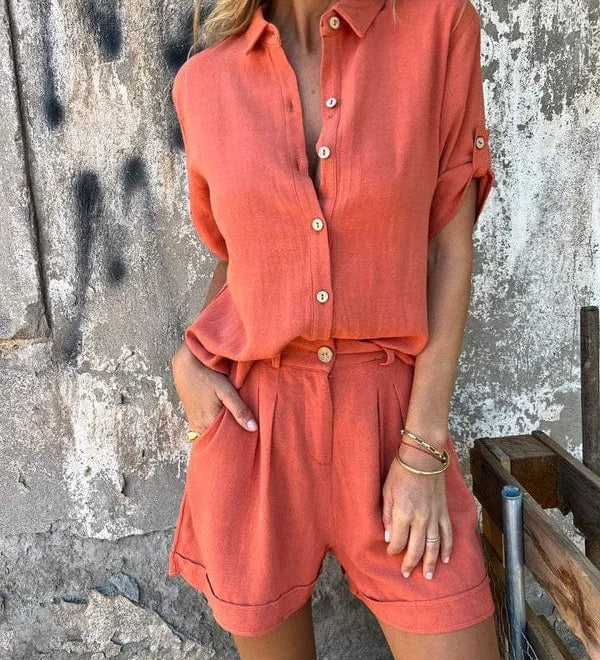 Magdalena | Airy Buttoned Set