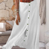 Marie | Flowing Skirt with Buttons